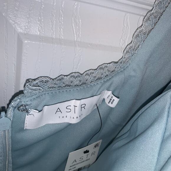 ASTR The Label Women's Corset Lace Sheath Dress Size M Blue NEW Going Out Party - Picture 9 of 12